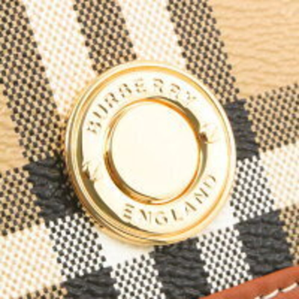 Burberry Continental Check Bifold Halton Wallet Beige - Picture 3 of 5